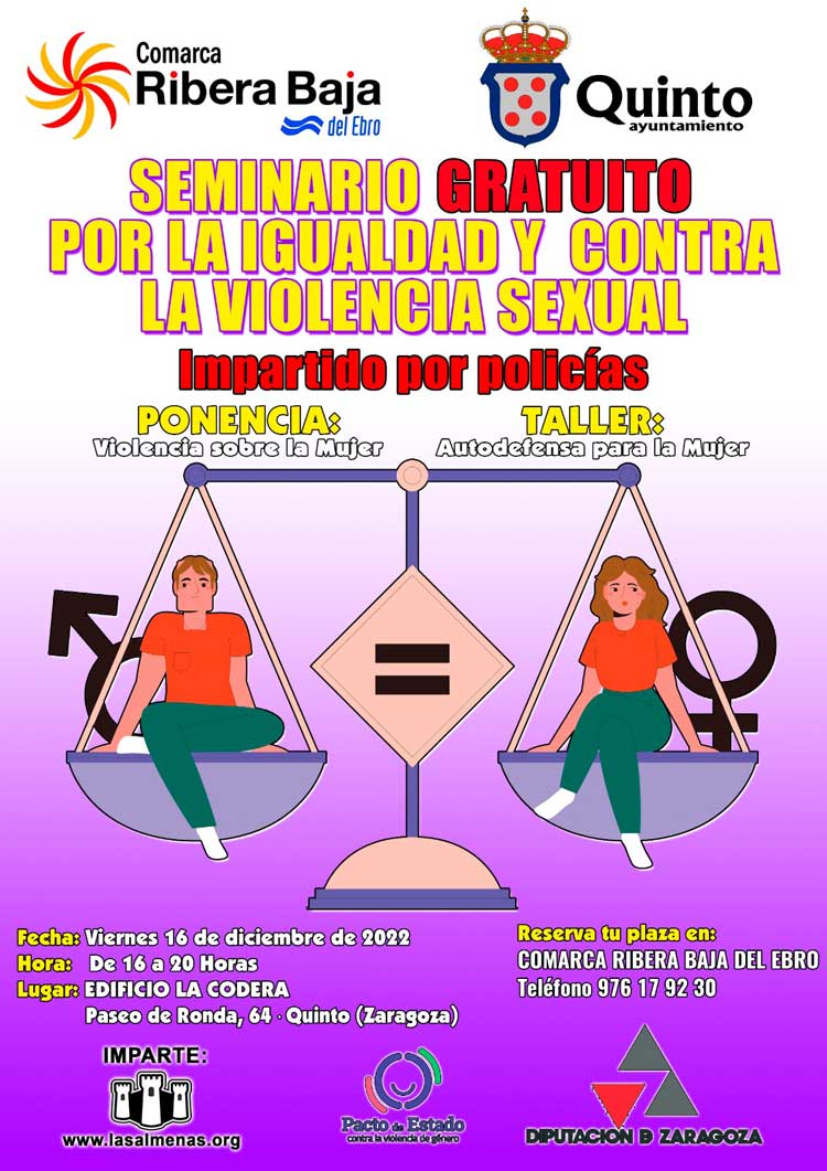 Este viernes, taller gratuito de autodefensa para mujeres en Quinto