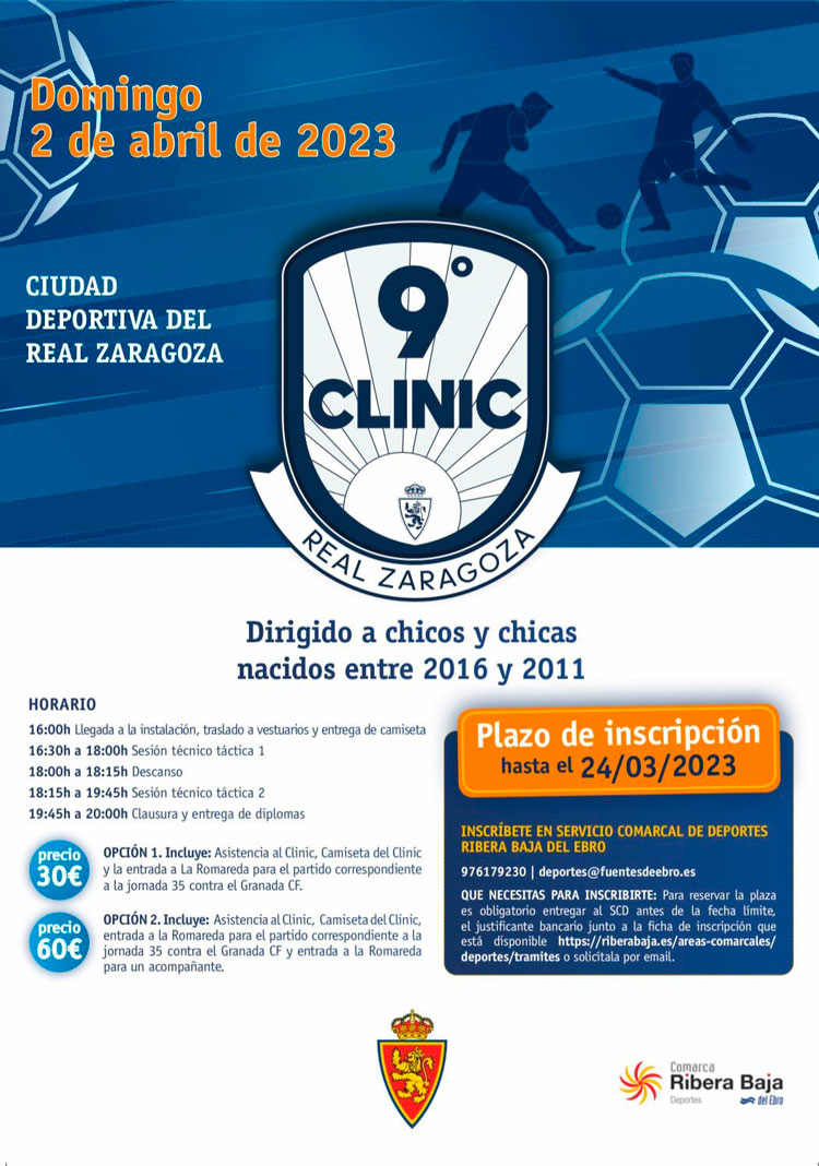 Nueva edición del Clínic de fútbol con el Real Zaragoza