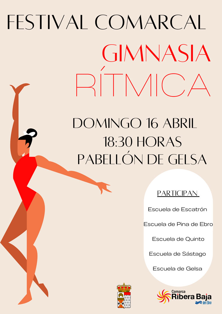 Festival comarcal de gimnasia rítmica en Gelsa