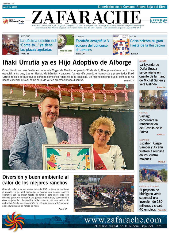 Ya puedes leer on-line el número 135 de Zafarache