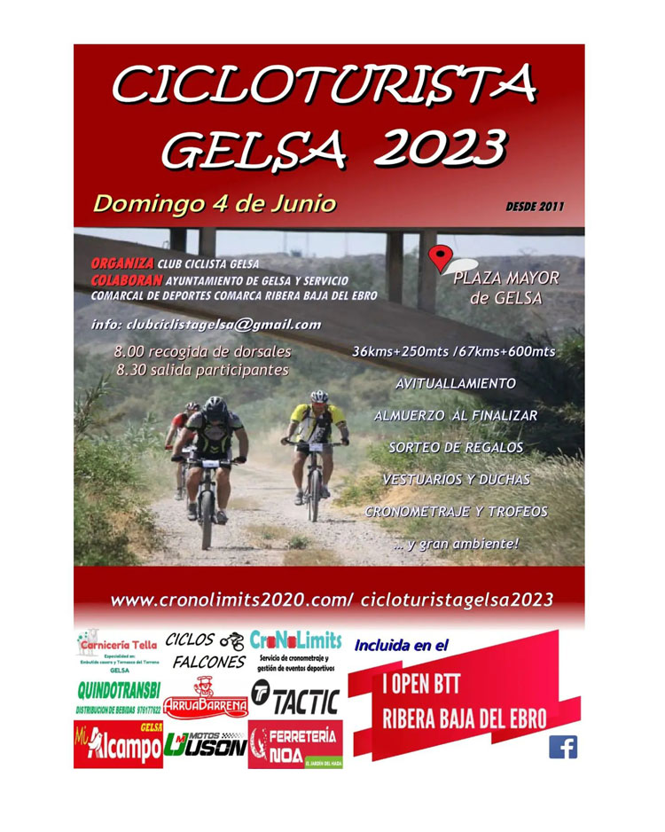 Nueva edición de la cicloturista de Gelsa