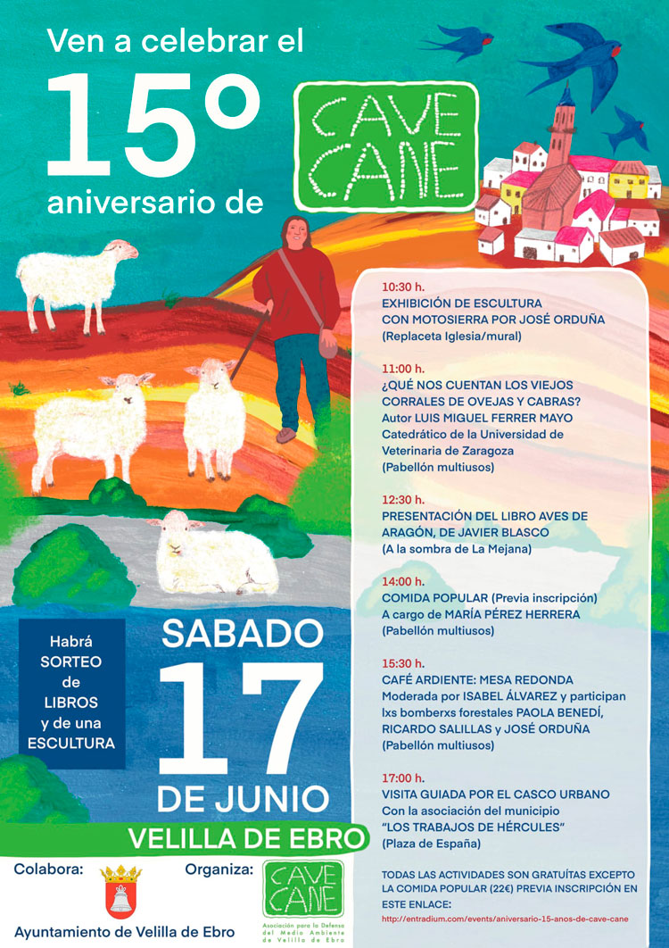 La asociación Cave Cane celebra su 15º aniversario en Velilla