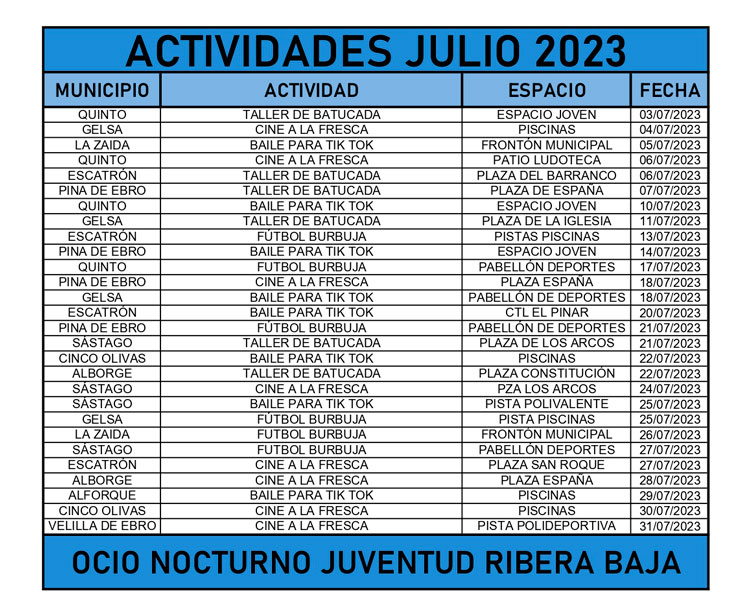 Vuelve el ocio nocturno y alternativo a todos los pueblos de la comarca