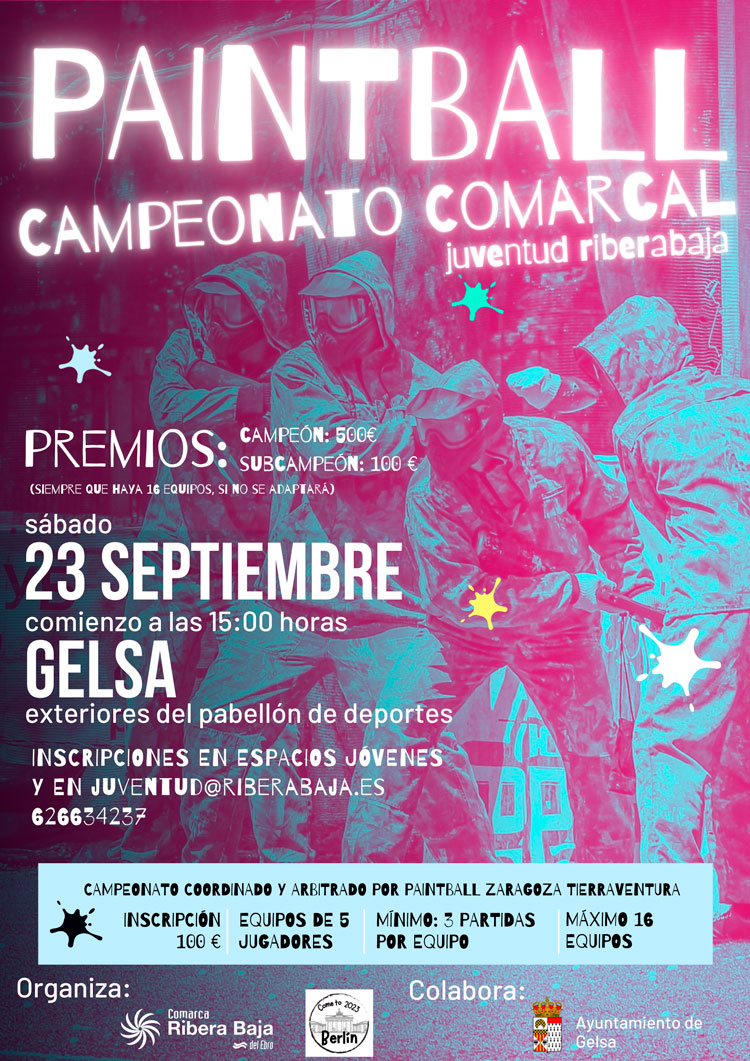 Últimos días para apuntarse al campeonato comarcal de paintball