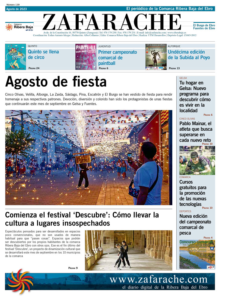 Ya puedes leer on-line el número 139 de Zafarache