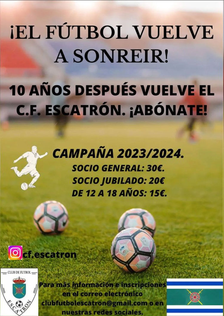 El CF Escatrón renace diez años después y busca el apoyo de sus socios
