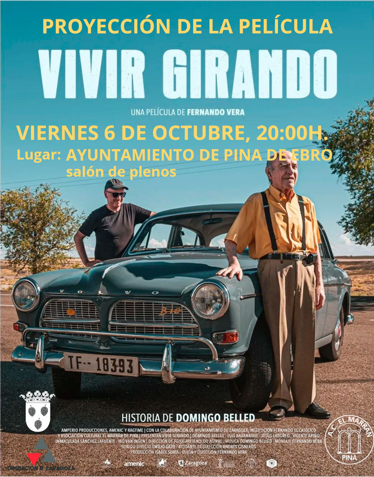 La Asociación El Marrán proyecta el documental «Vivir girando» sobre la vida del músico de Pina Domingo Belled