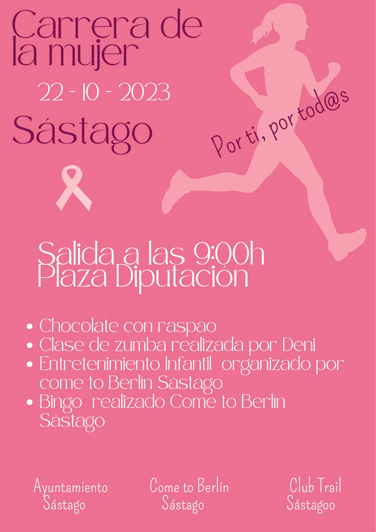 Casi 100 personas participarán en la carrera de la Mujer de Sástago
