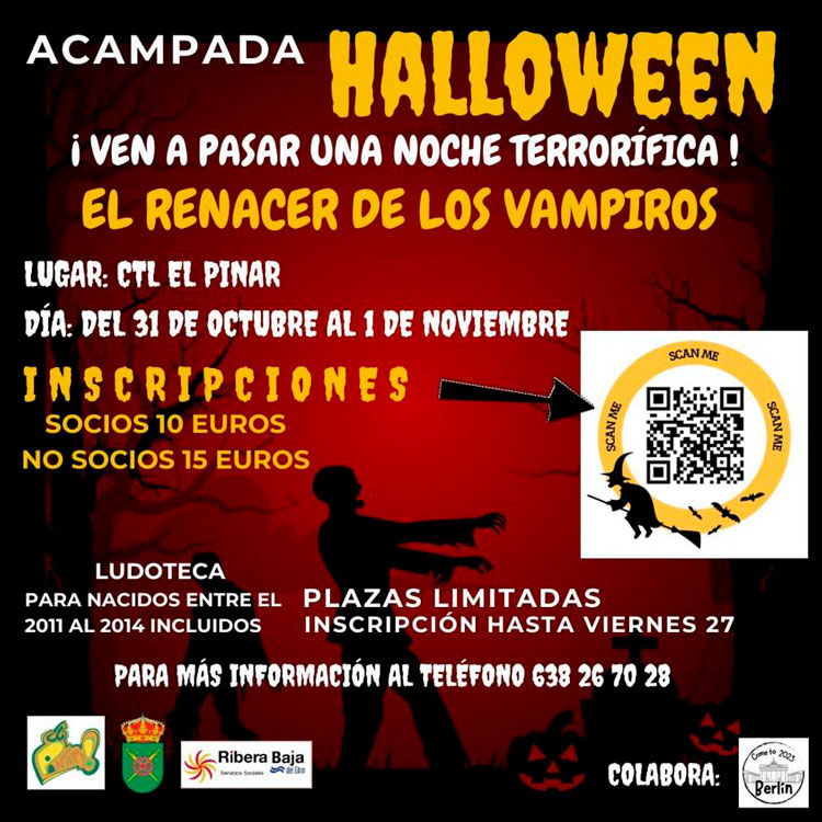 El CTL El Pinar de Escatrón organiza una acampada de Halloween