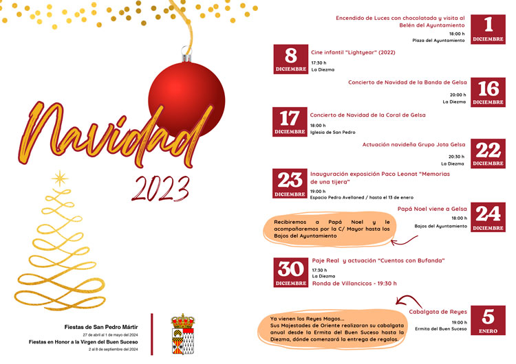 Variada programación de Navidad en Gelsa