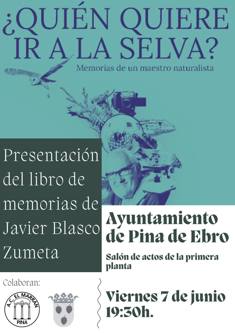 Presentación de las memorias de Javier Blasco en Pina