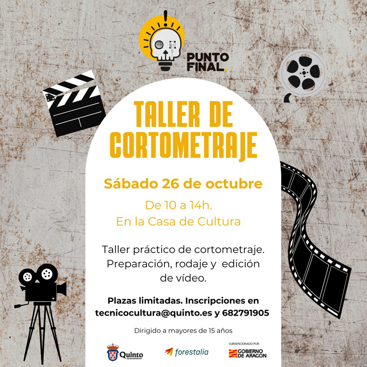 Taller de cortometraje y charla con Luisa Gavasa dentro de las actividades del festival Punto Final