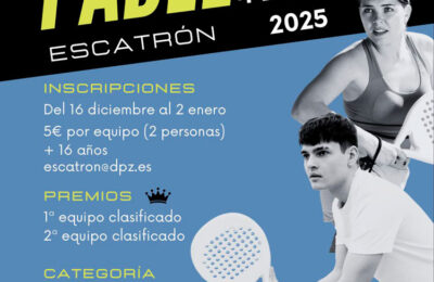 Escatrón acoge una masterclass de gimnasia rítmica y un torneo de pádel en estas fiestas