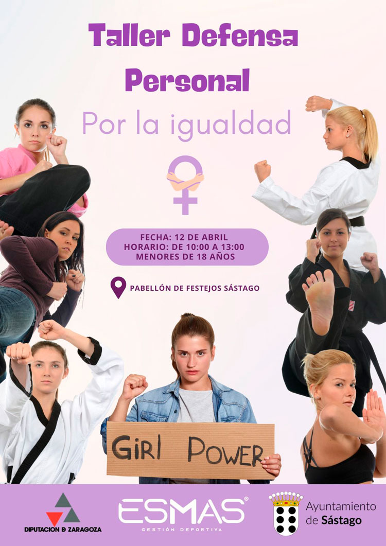 Taller de defensa personal para menores en Sástago