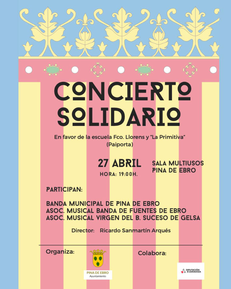 La música como puente solidario: Pina acoge un concierto benéfico en apoyo a Paiporta