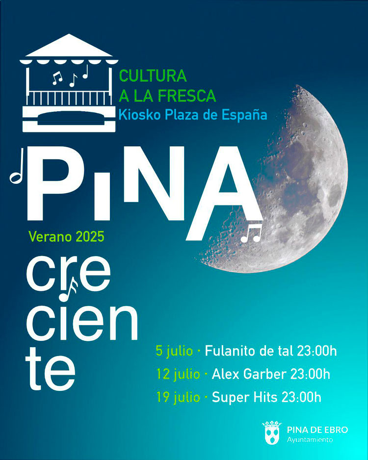 La tercera edición de “Pina Creciente” lleva música al quiosco de la Plaza de España