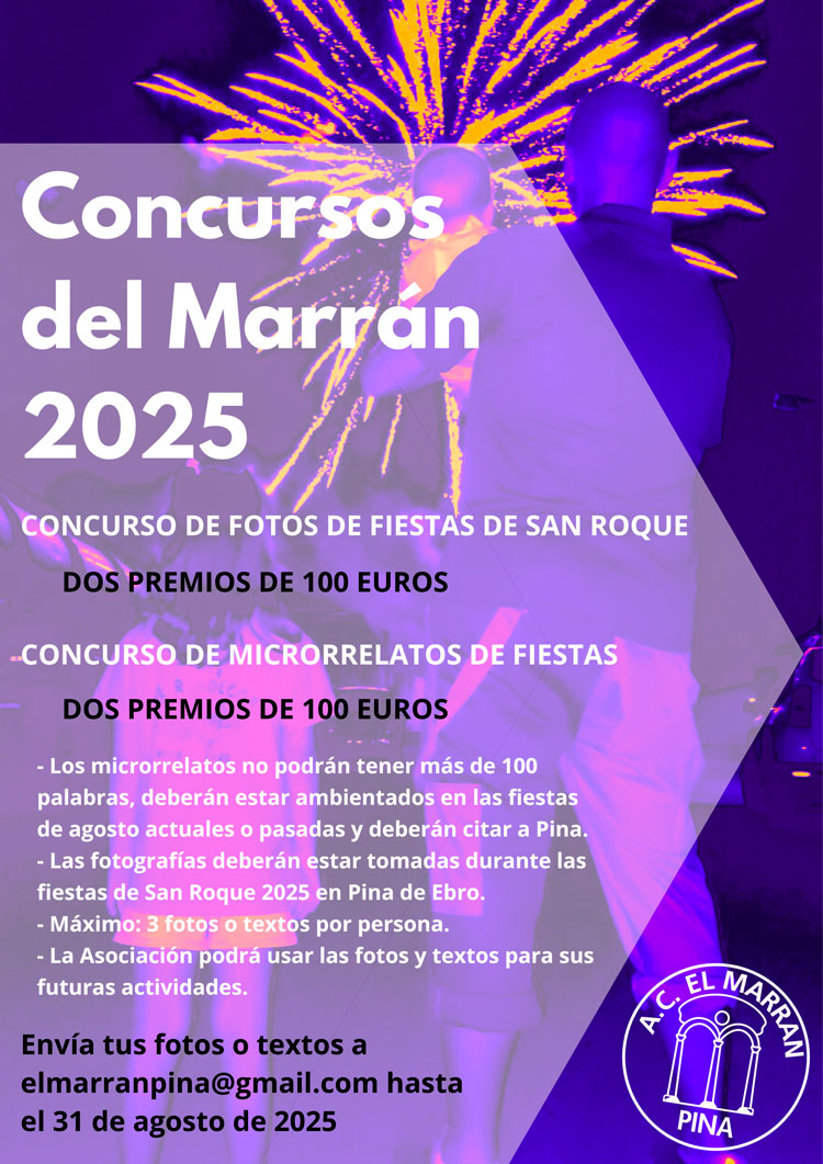 El Marrán lanza un doble concurso para inmortalizar las fiestas de San Roque en Pina