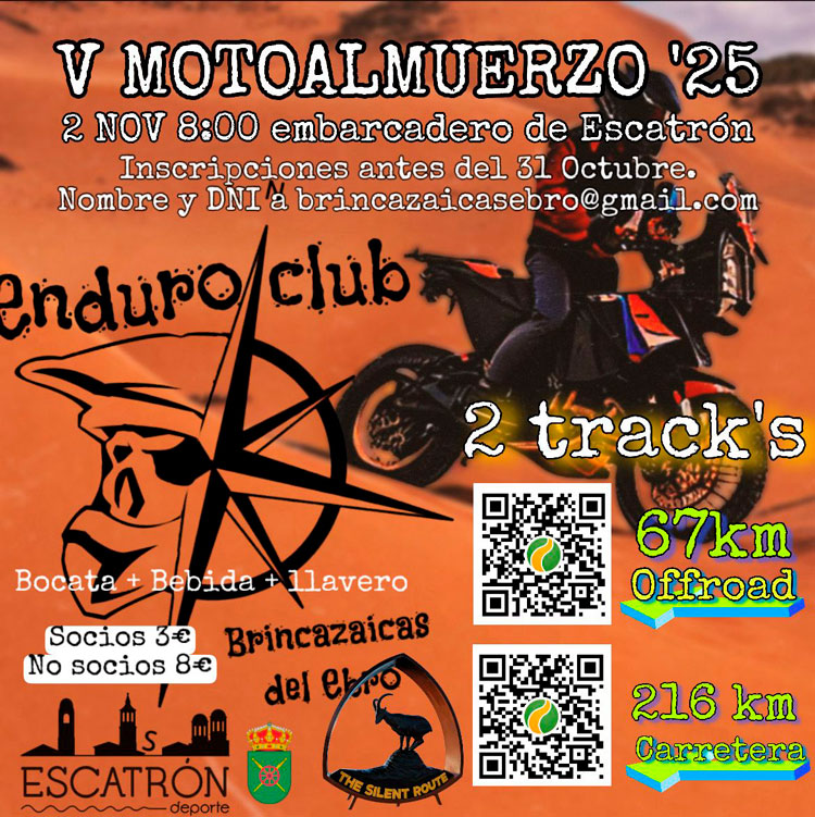 Escatrón celebra la V edición de su Motoalmuerzo con almuerzo popular y ruta motera