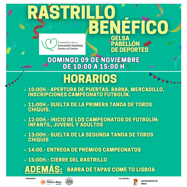Gelsa acoge un nuevo mercadillo solidario impulsado por los jóvenes del proyecto ‘Come to Lisboa’