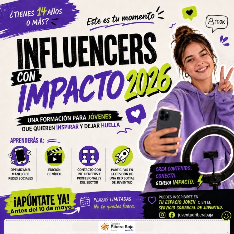 Juventud impulsa un curso para formar a jóvenes como creadores de contenido en redes sociales