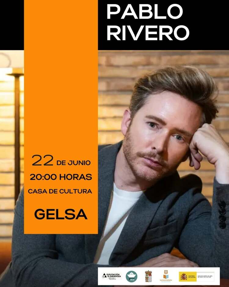La Biblioteca de Gelsa acoge el 22 de junio una velada literaria con el escritor y actor Pablo Rivero