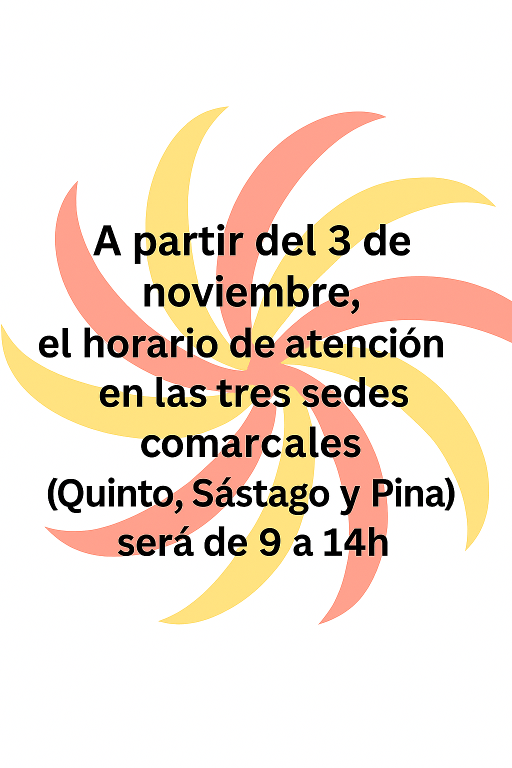 Horario de atencion – Comarca