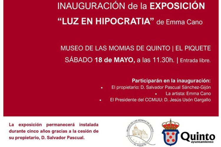 Este sábado, inauguración de la exposición de Emma Cano en el Piquete
