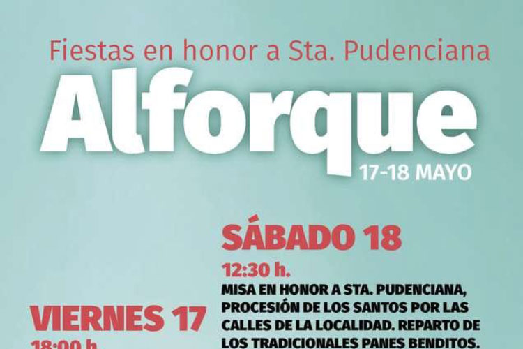 Fiestas de Santa Pudenciana en Alforque