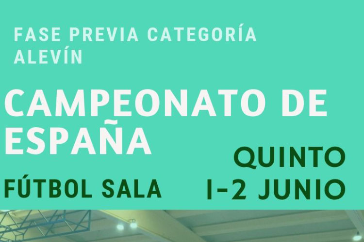 Quinto será sede del campeonato de fútbol sala alevín