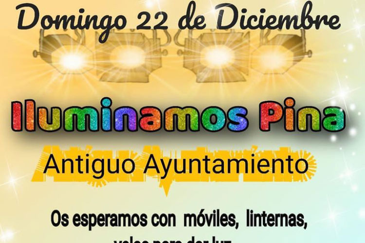 Este domingo, iluminamos Pina por Navidad