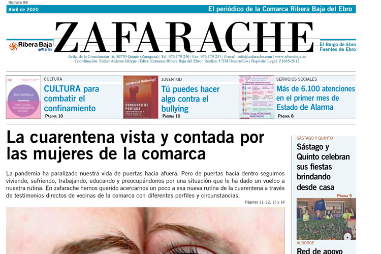 Ya puedes leer el número 99 de zafarache