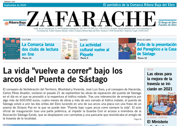 Ya puedes leer el número 104 de Zafarache