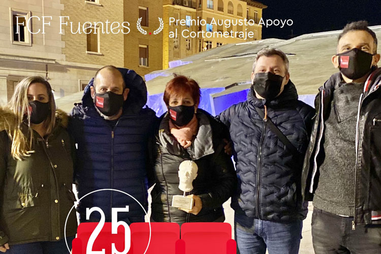 El Festival de Cine de Fuentes recibe un “Augusto” por su apoyo al cortometraje aragonés