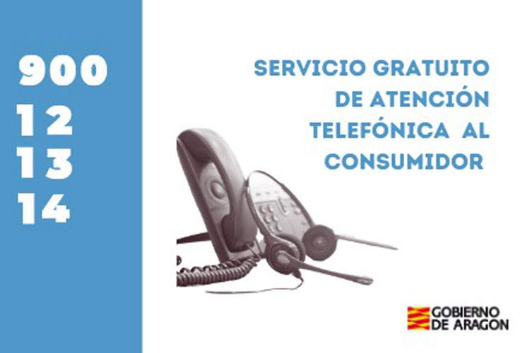 El Gobierno de Aragón refuerza el Teléfono del Consumidor 900 12 13 14 con atención a todos los municipios aragoneses