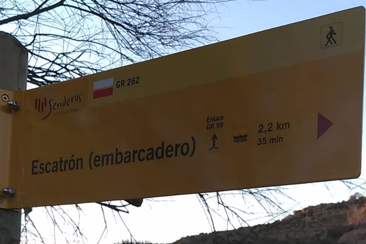 Señalización del Camino Natural del río Martín