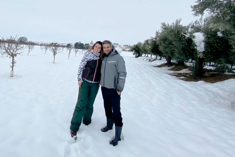 Ion Romero y Elena Catalán, un proyecto de vida en Alborge