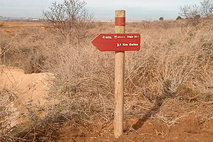 Nuevos trazados del GR-99 en la huerta de Gelsa