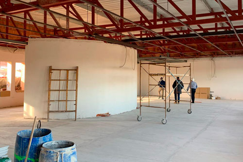 Las obras de la casa de cultura de Quinto concluirán en abril
