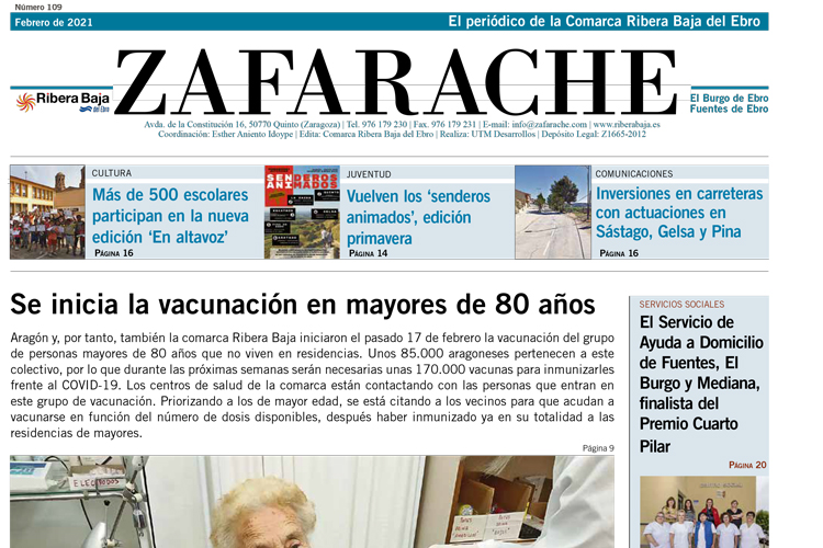 Ya puedes leer el número 109 de Zafarache