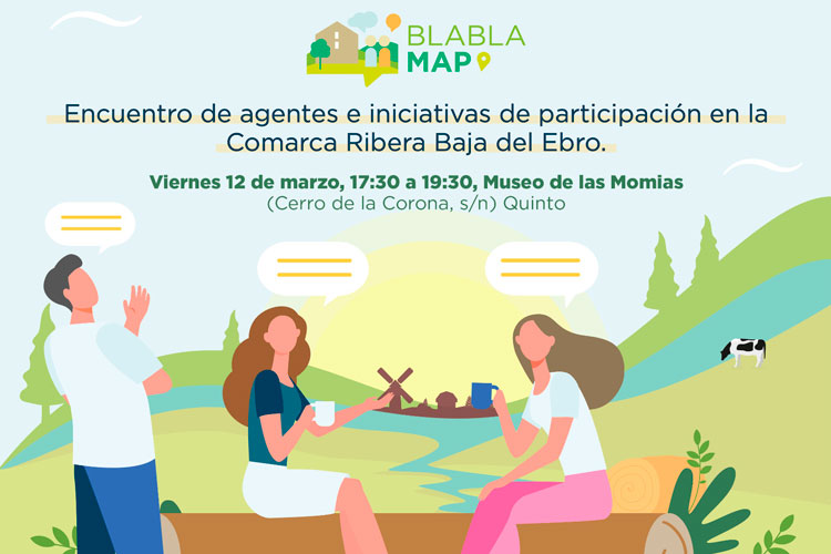 “Bla, bla map”, un proyecto de experiencias participativas que comienza en la Ribera Baja del Ebro