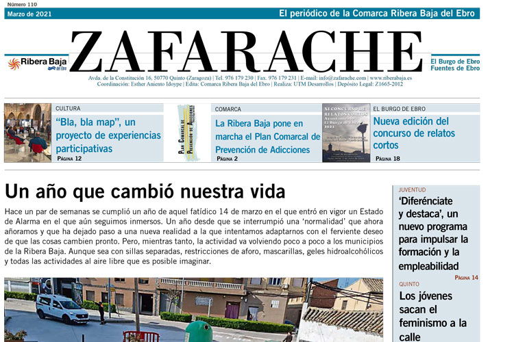 Ya puedes leer el número 110 de Zafarache
