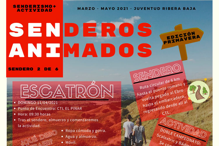 Este domingo, sendero animado en Escatrón