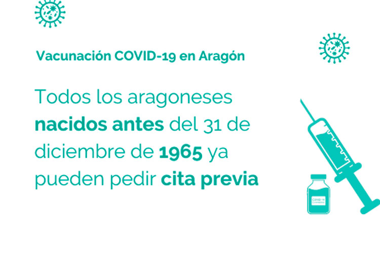 Abiertas las citaciones para la vacuna contra el COVID-19 para los nacidos en 1964 y 1965