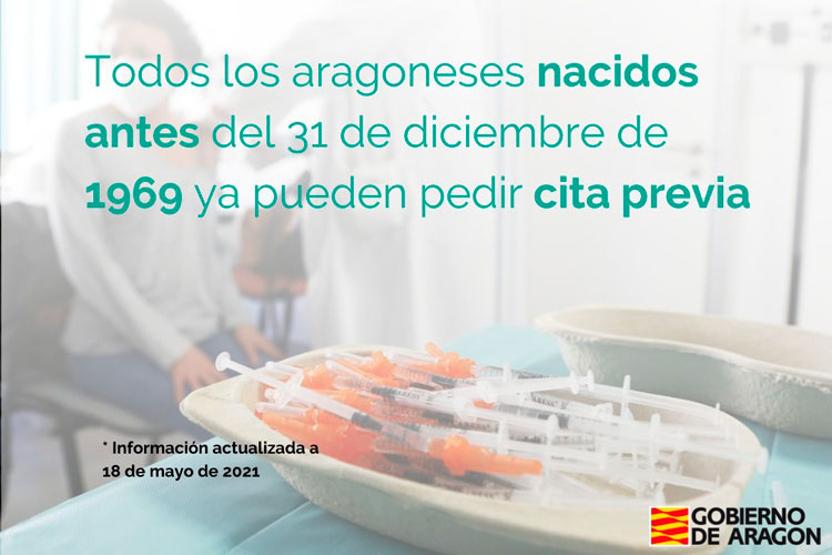Abiertas las citaciones para la vacuna contra el COVID-19 para los nacidos en 1968 y 1969