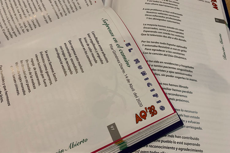 Rincón abierto para colaborar en la 25 edición del anuario de Quinto