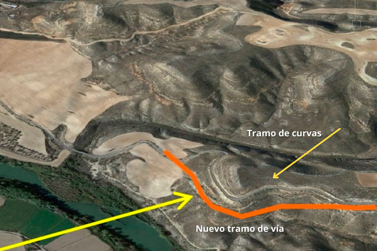 La DPZ modificará la carretera entre Alborge y Bujaraloz para salvar el tramo de curvas más cerradas