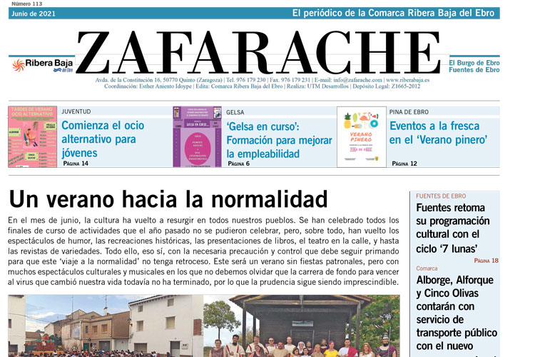 Ya puedes leer el número 113 de Zafarache