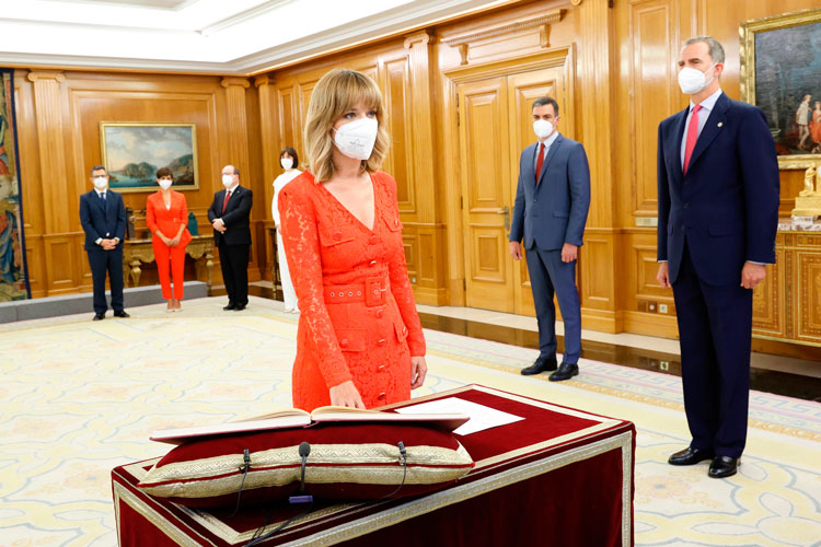 Pilar Alegría promete el cargo como nueva ministra de Educación y Formación Profesional
