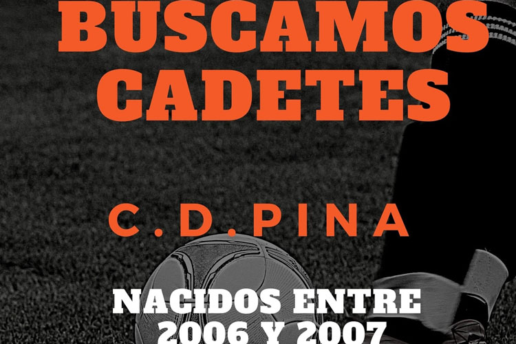 El Club Deportivo Pina busca cadetes