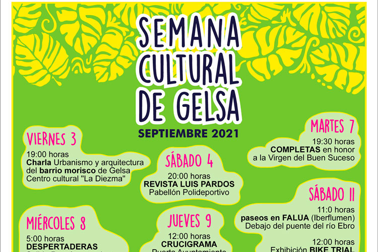 Una semana cultural sustituirá a las fiestas del Buen Suceso de Gelsa